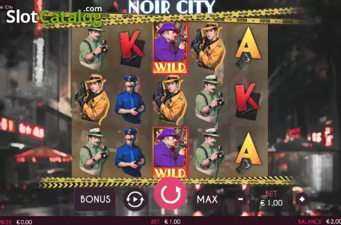 Скрин2. Noir City слот
