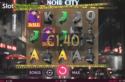 Скрин3. Noir City слот
