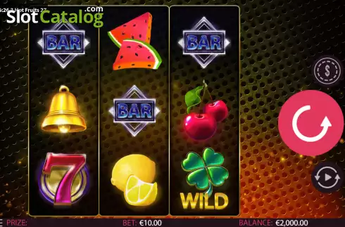 Скрин2. 3 Hot Fruits 27 слот