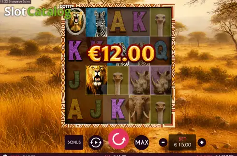 Скрин3. Stampede Spins слот