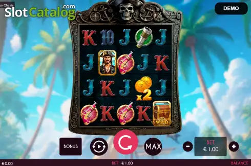 Скрин2. Caribbean Chest слот
