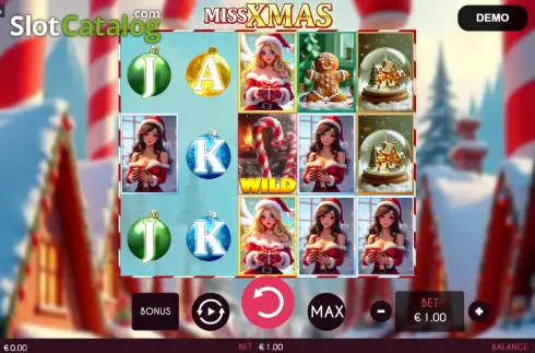 Скрин2. Miss Xmas слот