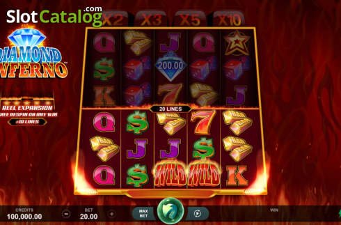 Скрин2. Diamond Inferno слот
