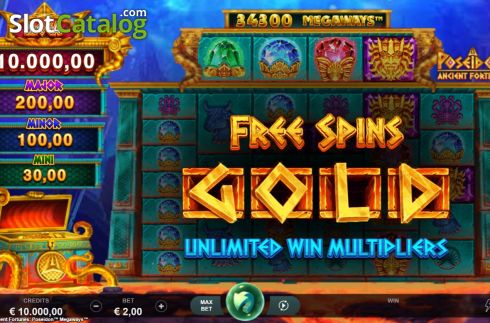 Скрин2. Ancient Fortunes Poseidon Megaways слот