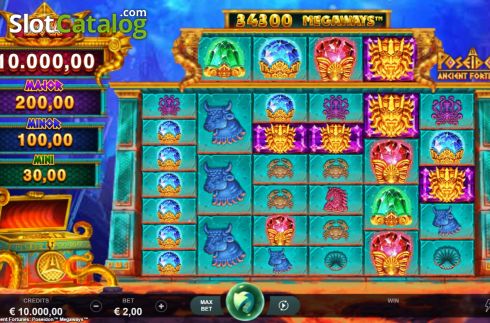 Скрин3. Ancient Fortunes Poseidon Megaways слот