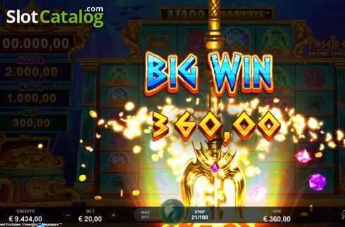 Скрин6. Ancient Fortunes Poseidon Megaways слот