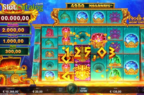 Скрин4. Ancient Fortunes Poseidon Megaways слот