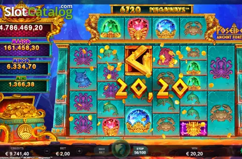 Скрин7. Ancient Fortunes Poseidon WowPot Megaways слот