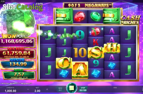 Скрин5. Cash 'N Riches WowPot Megaways слот