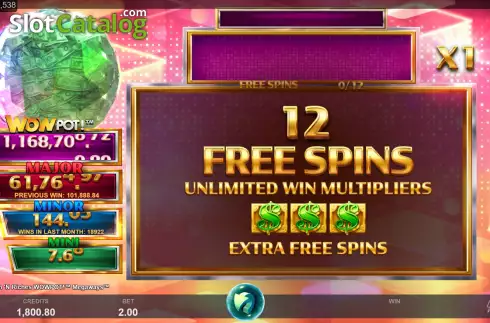 Скрин6. Cash 'N Riches WowPot Megaways слот