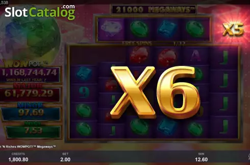 Скрин8. Cash 'N Riches WowPot Megaways слот