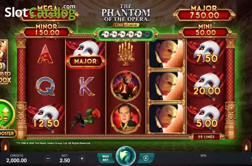 Скрин3. The Phantom of the Opera Link and Win слот