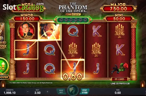 Скрин4. The Phantom of the Opera Link and Win слот