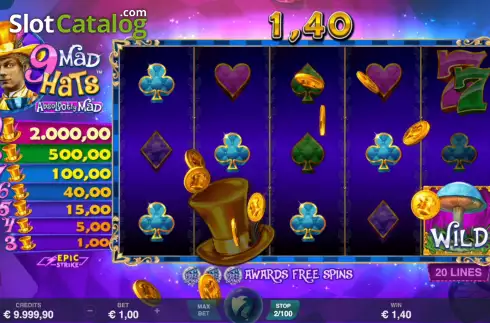 Скрин3. 9 Mad Hats слот