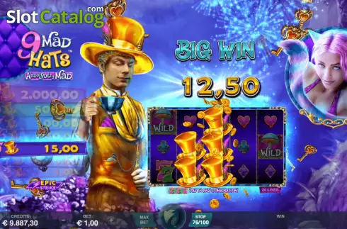 Скрин5. 9 Mad Hats слот