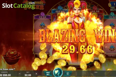Скрин4. Fire and Roses Joker слот