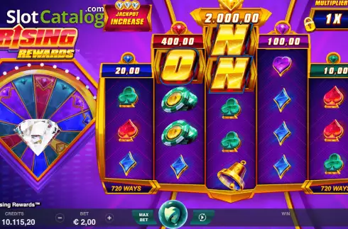 Скрин2. Rising Rewards слот