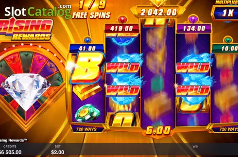 Скрин6. Rising Rewards слот