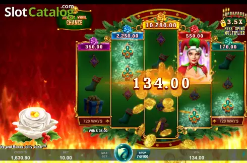 Скрин5. Fire and Roses Jolly Joker слот