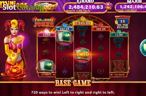 Скрин3. Fire and Roses Joker King Millions слот