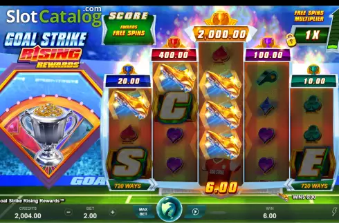 Скрин3. Goal Strike Rising Rewards слот