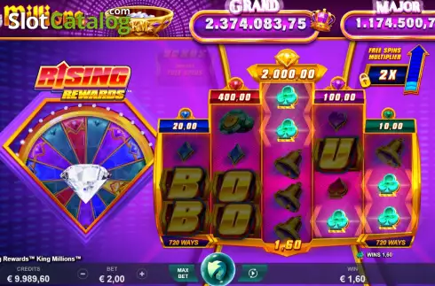 Скрин3. Rising Rewards King Millions слот