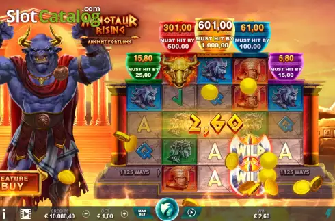 Скрин3. Ancient Fortunes Minotaur Rising слот