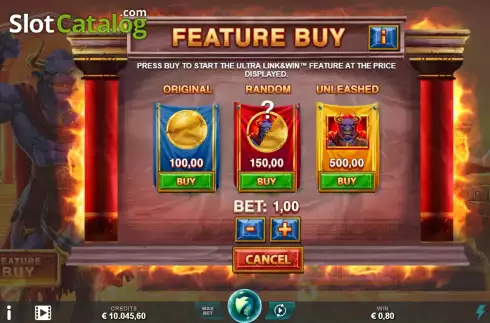 Скрин7. Ancient Fortunes Minotaur Rising слот