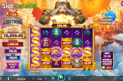 Скрин2. Ancient Fortunes Zeus Gold Blitz Lightning слот