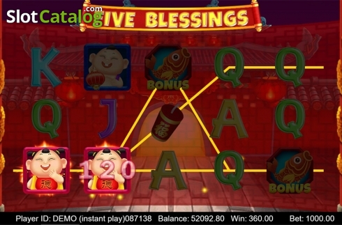 Скрин4. Five Blessings	(Triple Profits Games) слот