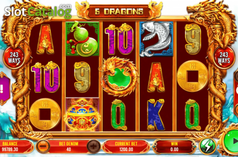 Скрин2. 5 Dragons (Triple Profits Games) слот