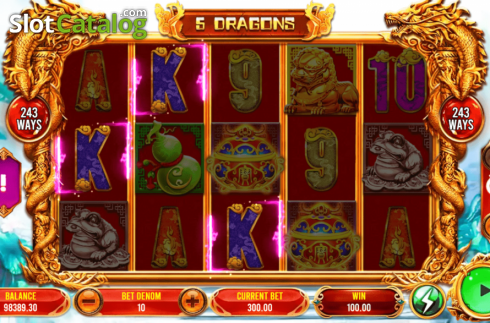 Скрин3. 5 Dragons (Triple Profits Games) слот