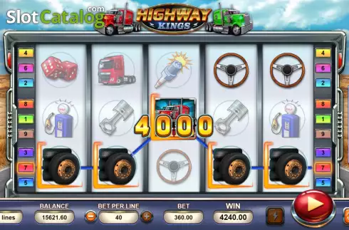 Скрин5. Highway Kings (Triple Profits Games) слот