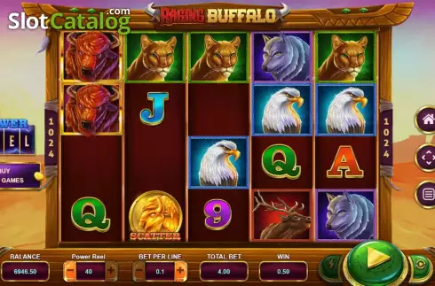 Скрин3. Raging Buffalo слот