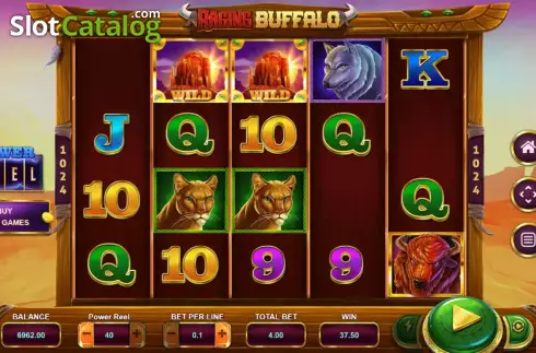 Скрин4. Raging Buffalo слот