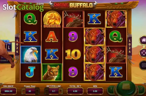 Скрин5. Raging Buffalo слот