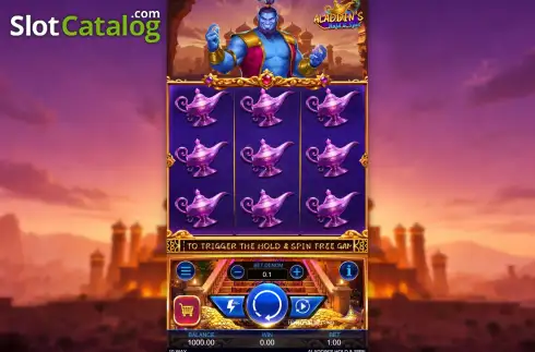 Скрин2. Aladdin's Hold & Spin слот