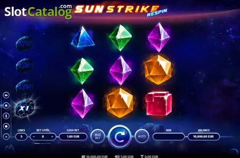 Скрин2. Sunstrike Respin слот