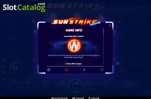 Скрин6. Sunstrike Respin слот
