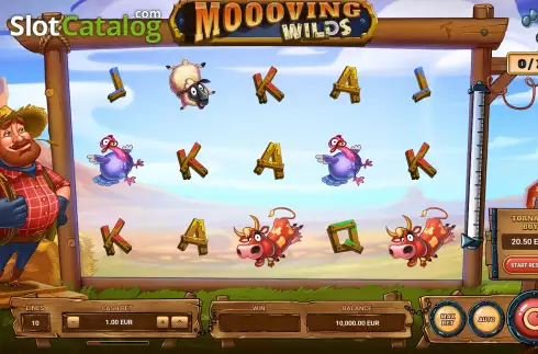 Скрин2. Moooving Wilds слот