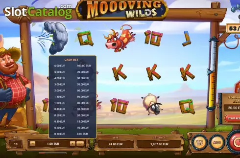 Скрин3. Moooving Wilds слот