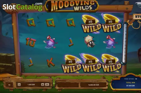 Скрин9. Moooving Wilds слот