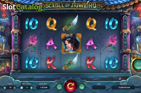 Скрин3. Scroll of Jiuweihu слот