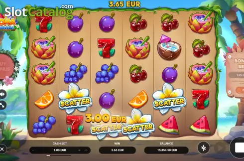 Скрин6. Aloha: Fruit Bonanza слот