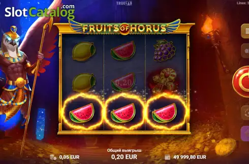 Скрин3. Fruits of Horus слот