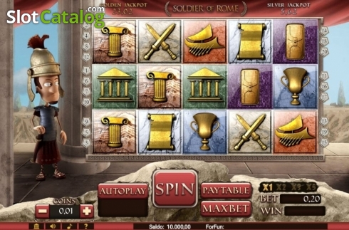 Скрин2. Soldier of Rome (Tuko) слот