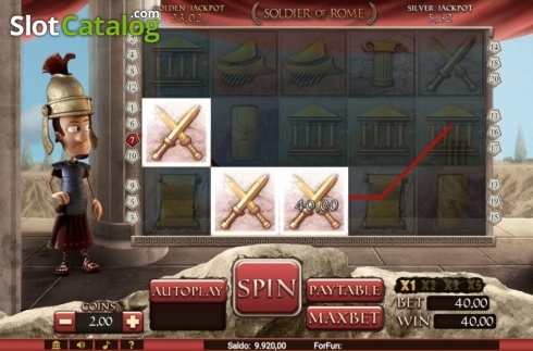 Скрин3. Soldier of Rome (Tuko) слот