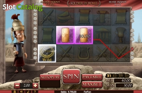 Скрин4. Soldier of Rome (Tuko) слот