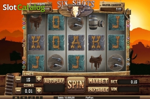 Скрин2. Six Shots слот