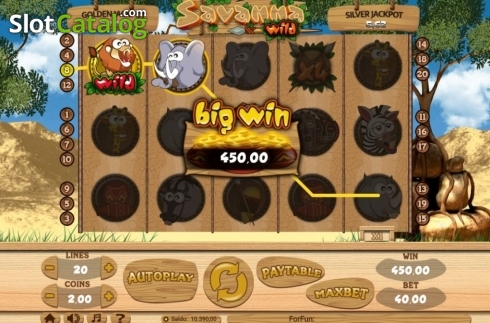 Скрин5. Savanna Wild слот